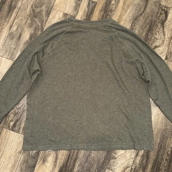 Eddie Bauer Fleece Crewneck Pullover Sweater Olive Green Men's Size XL - Picture 7 of 7